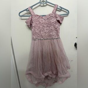 Speechless Dusty Pink Lace & Tulle Party Dress
